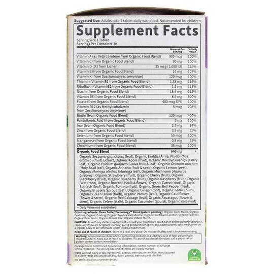 Women's Once Daily Whole Food Multivitamin, GOLM